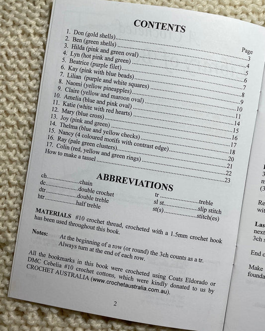 A Crochet Library of Bookmarks, Crochet Pattern Book