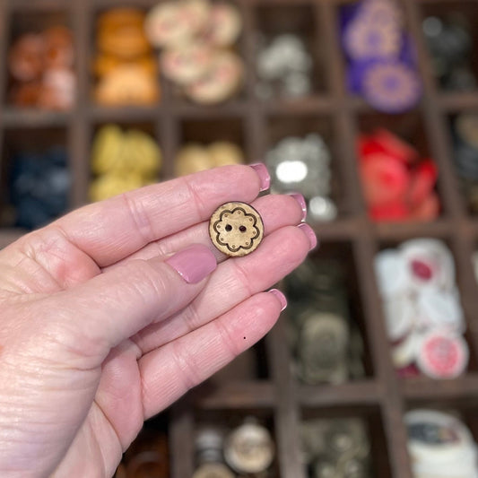 Button, Happy Coconut, 18mm