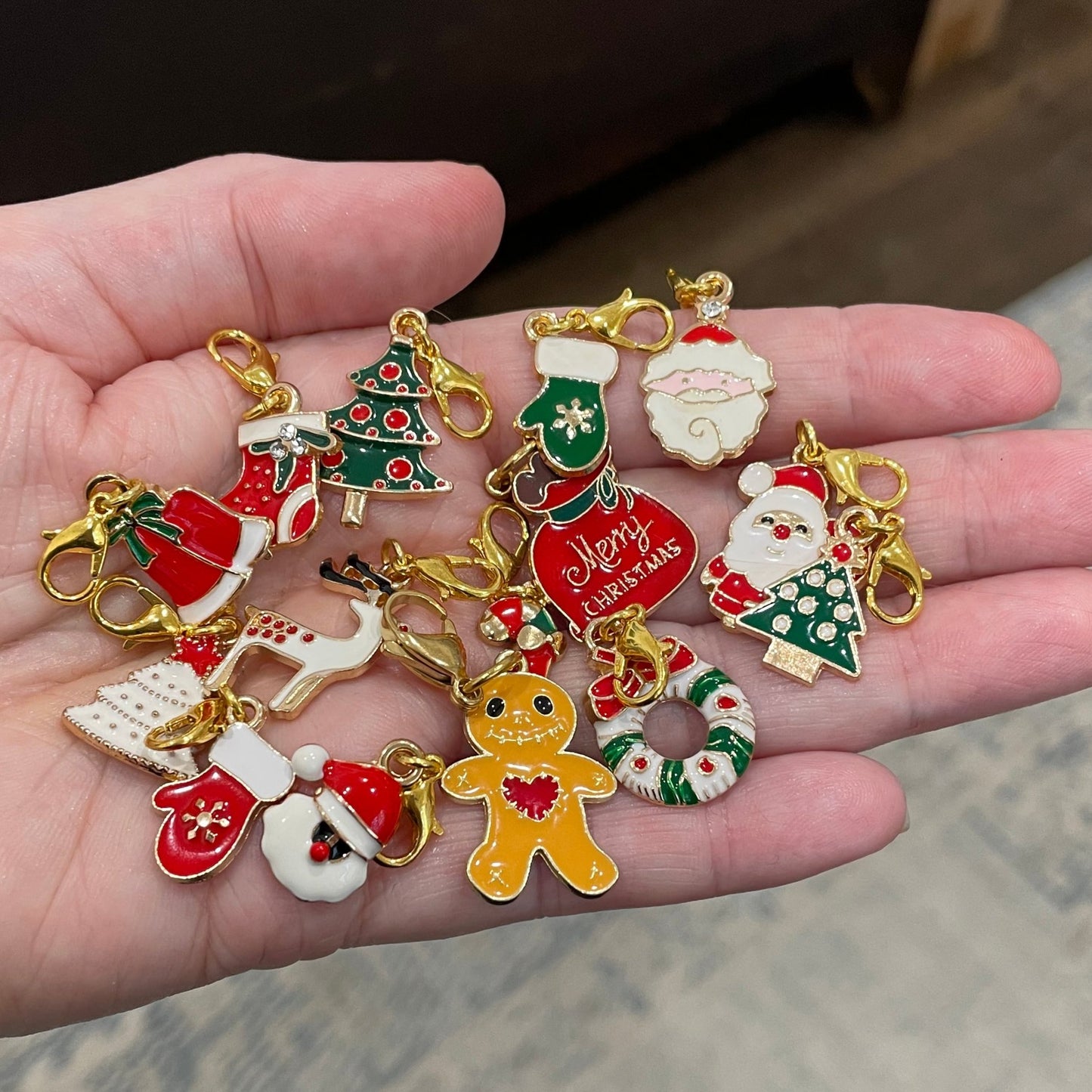 Christmas Stitch Markers, Choose your own!