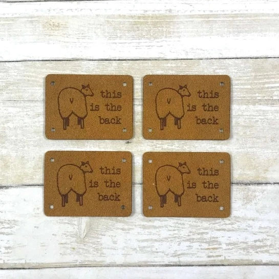 Faux Suede "this is the back" Tag Set