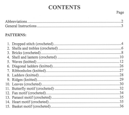 Towel Tops & Motifs, Knit and Crochet Patterns