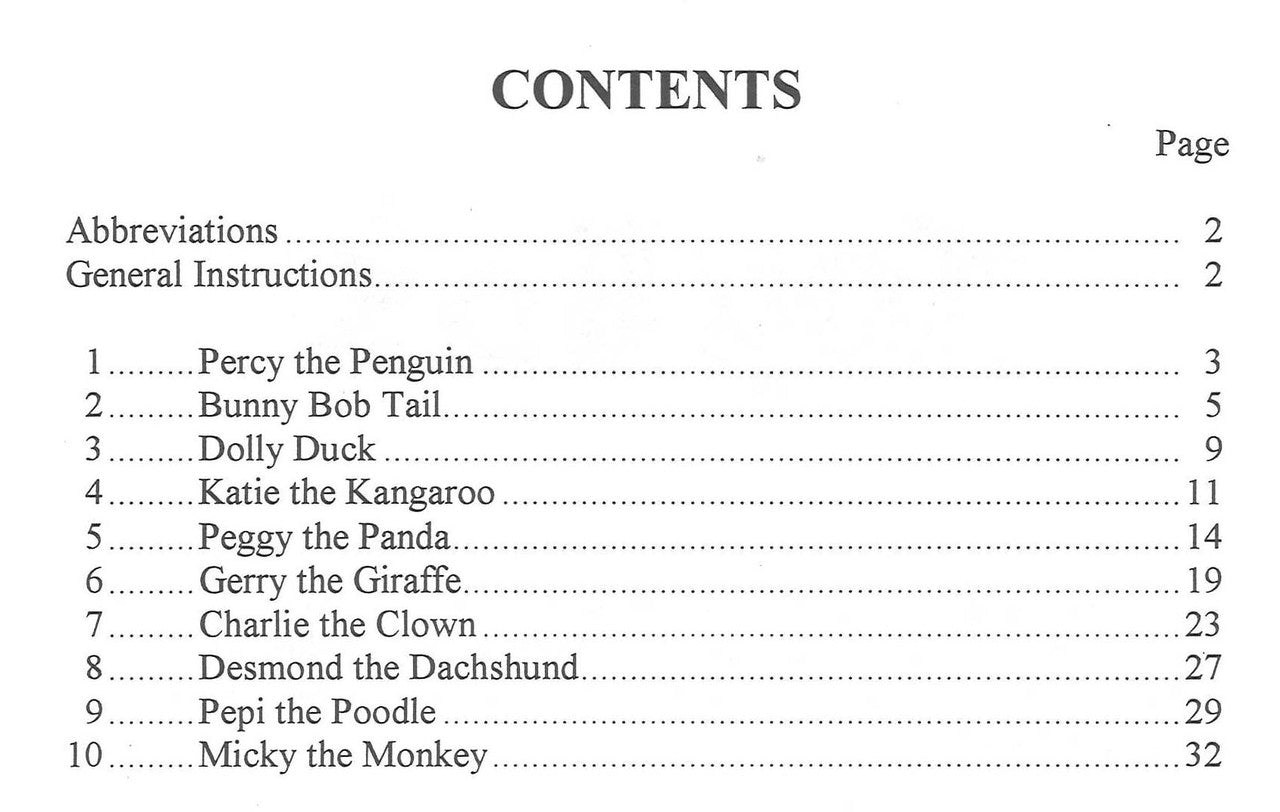 The Toy Box, Knitting Pattern Book