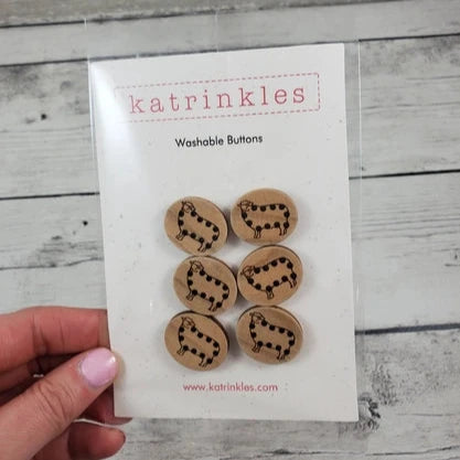Stitchable Sheep Buttons