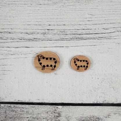 Stitchable Sheep Buttons