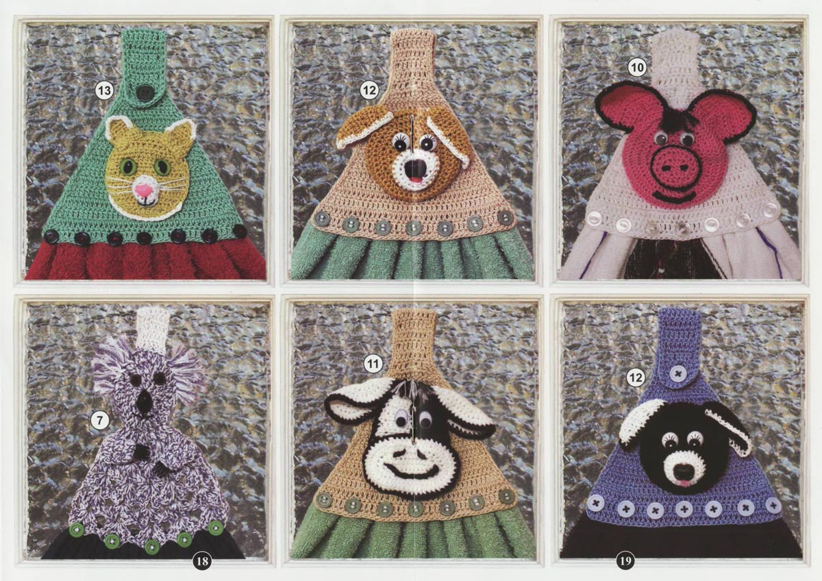 Animal Towel Tops and More, Crochet Pattern Book