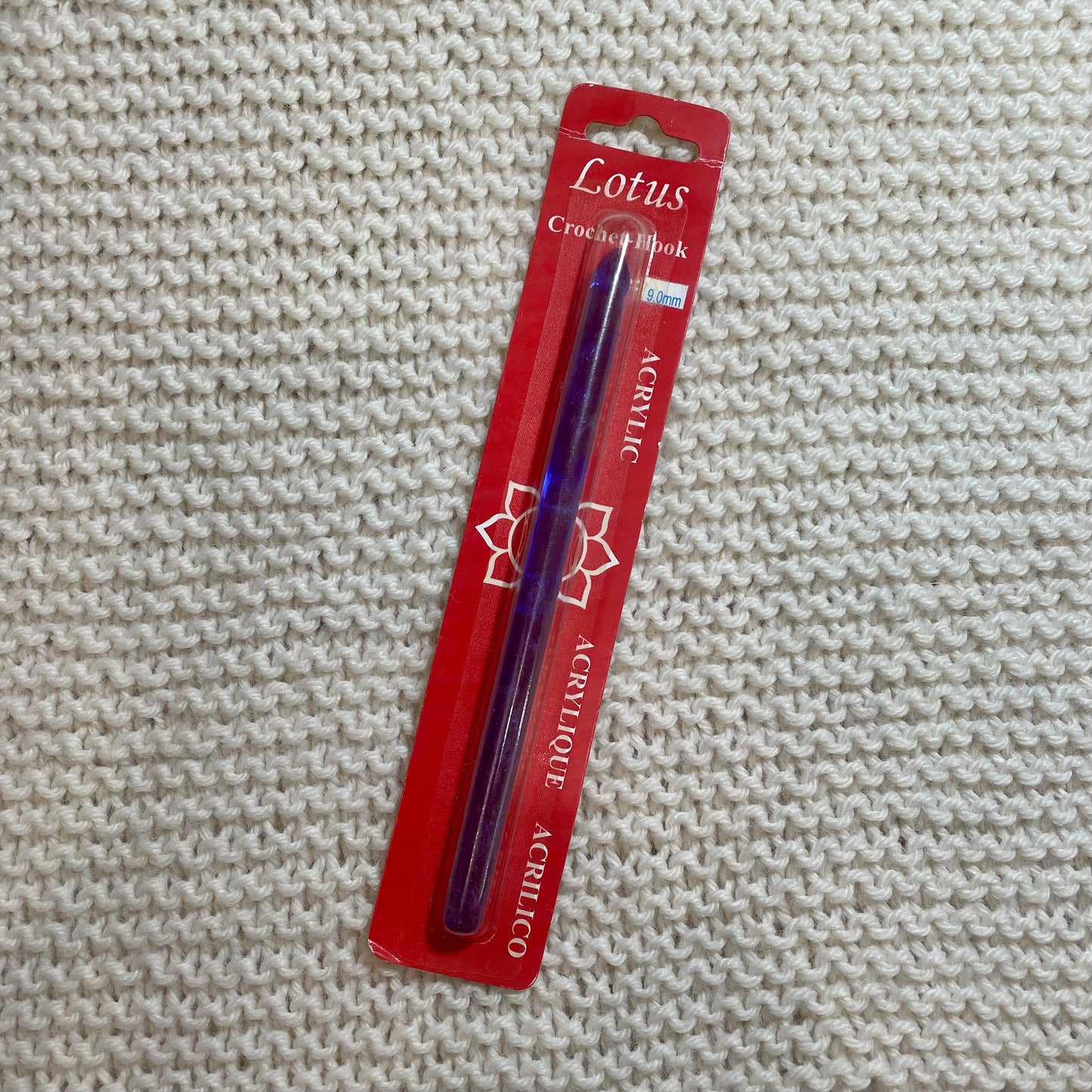 Acrylic Crochet Hook, Lotus