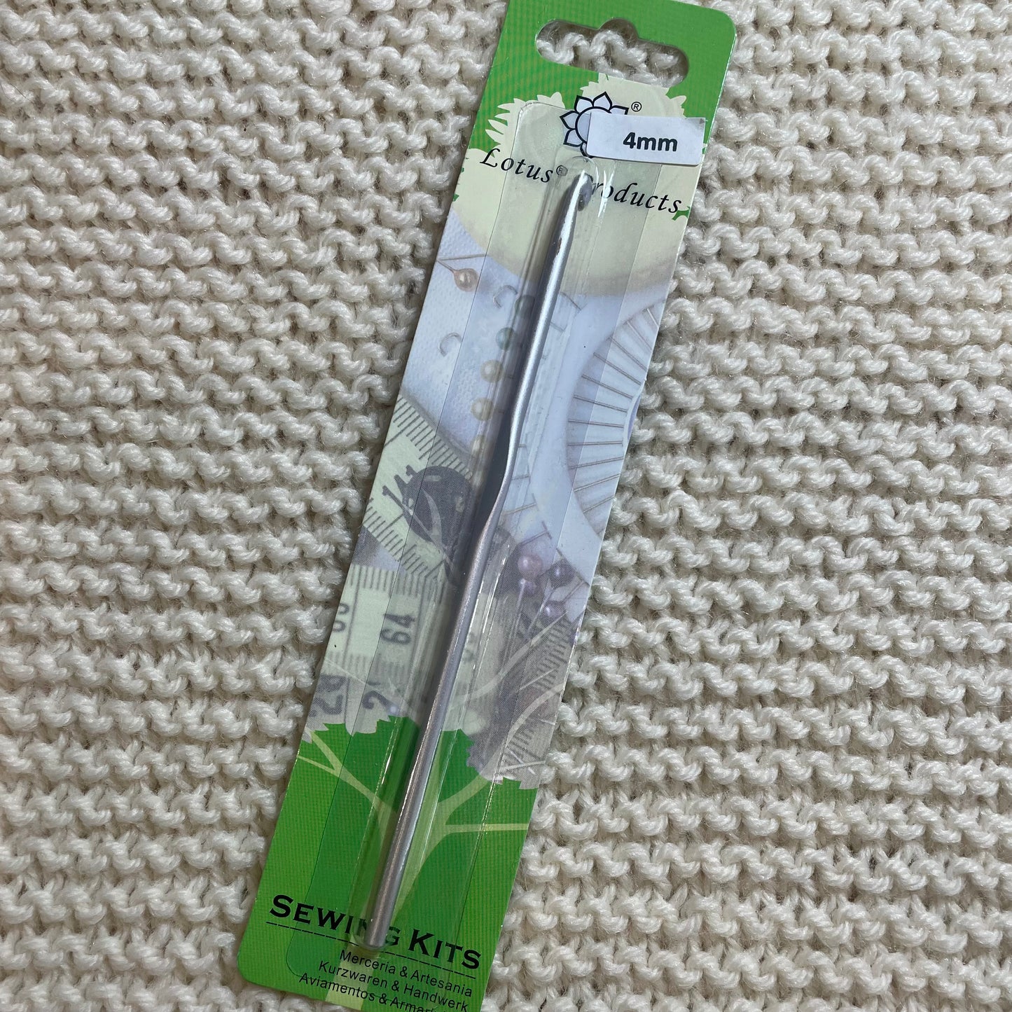 Aluminium Crochet Hook, Lotus