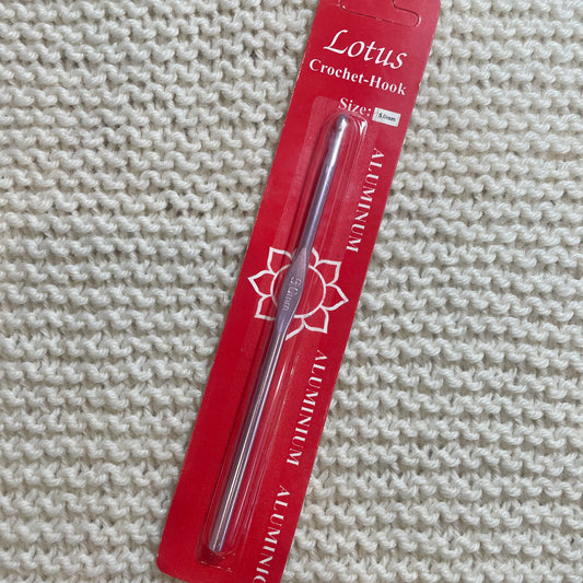 Aluminium Crochet Hook, Lotus