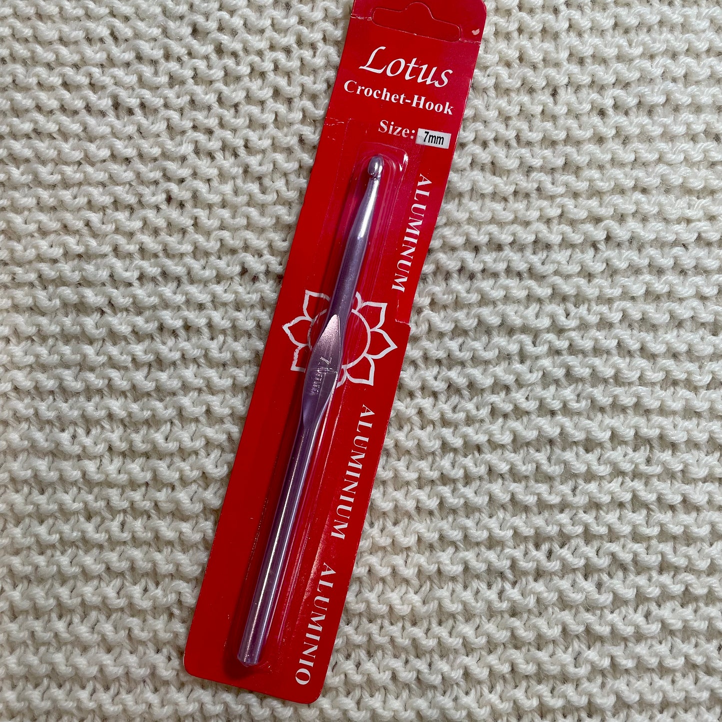 Aluminium Crochet Hook, Lotus