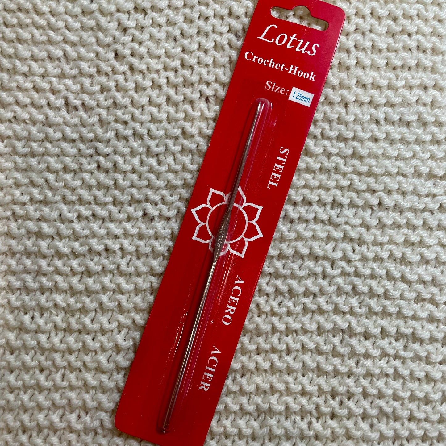 Steel Crochet Hook, Lotus