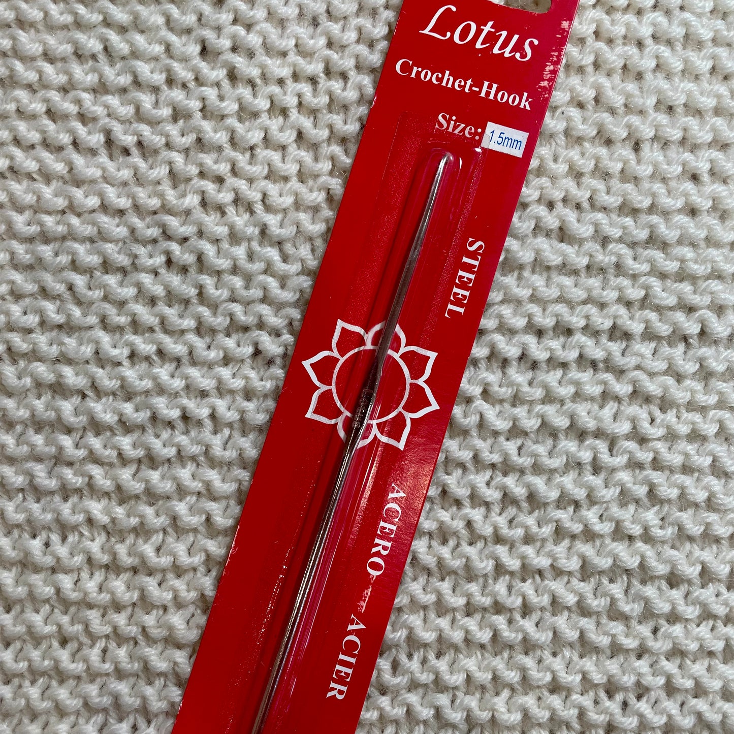 Steel Crochet Hook, Lotus