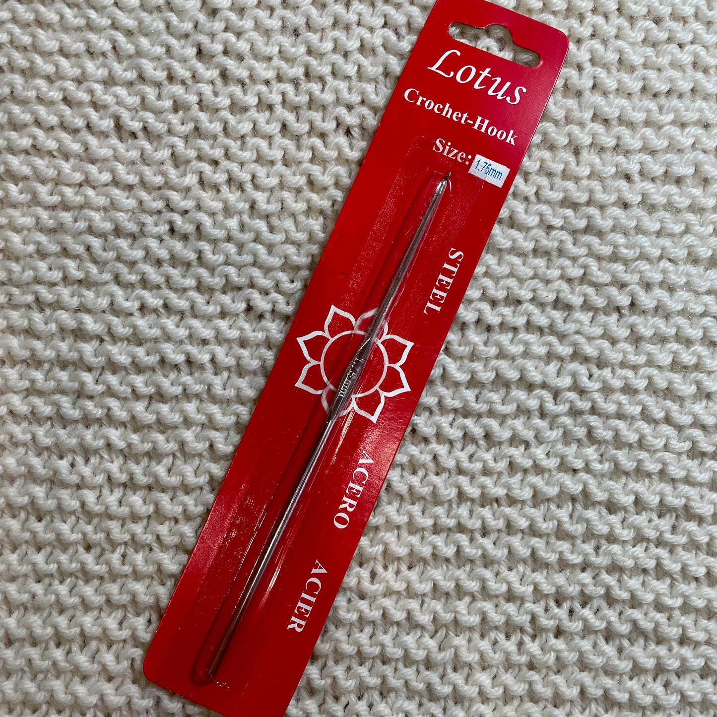 Steel Crochet Hook, Lotus