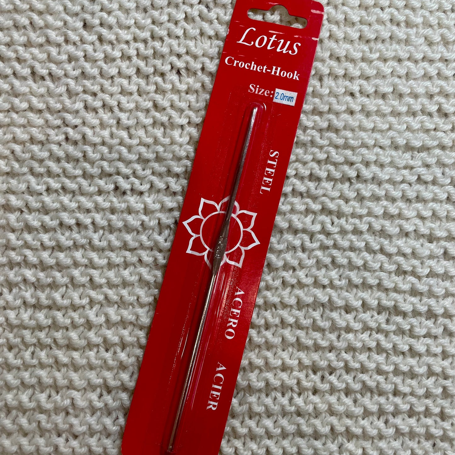 Steel Crochet Hook, Lotus