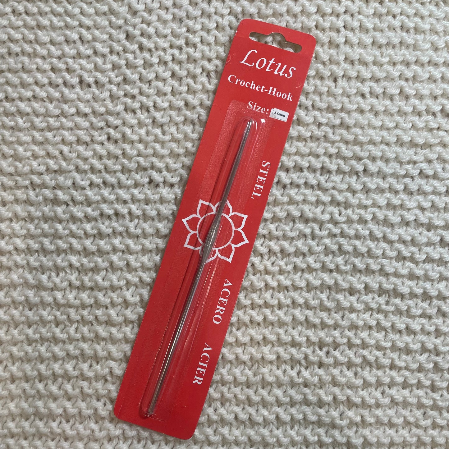 Steel Crochet Hook, Lotus