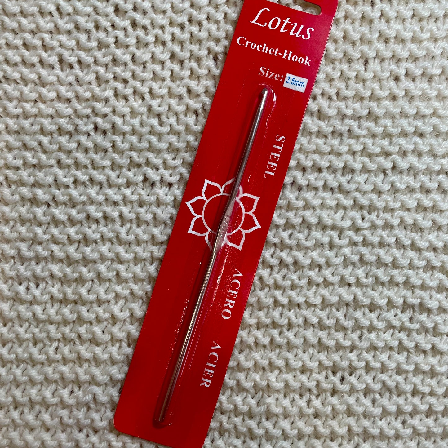 Steel Crochet Hook, Lotus