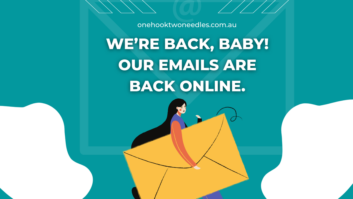 And... we are back online! Emails are all up and running again. – ONE ...