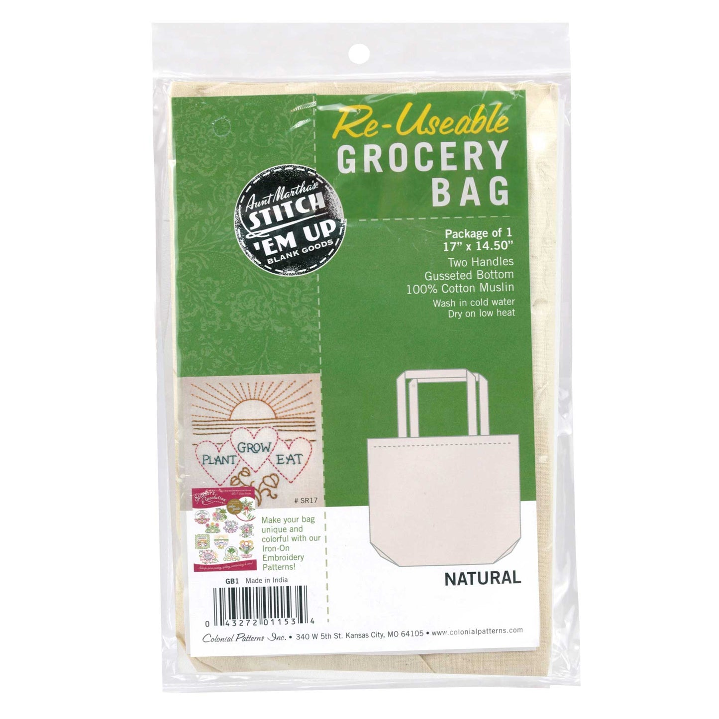 Aunt Martha's Reusable Grocery Bag