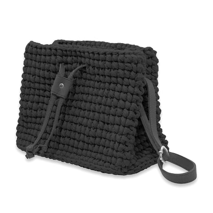 Retwisst Shoulder Bag with Leather Accessories, Crochet Kit