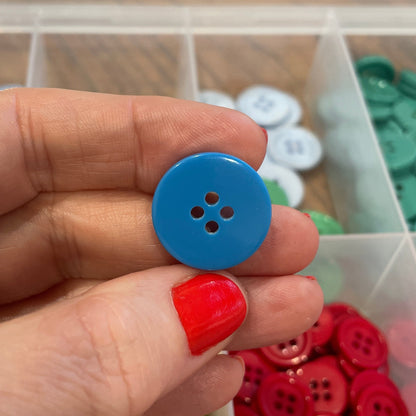 Button, Blue Ridge Acrylic, 20mm