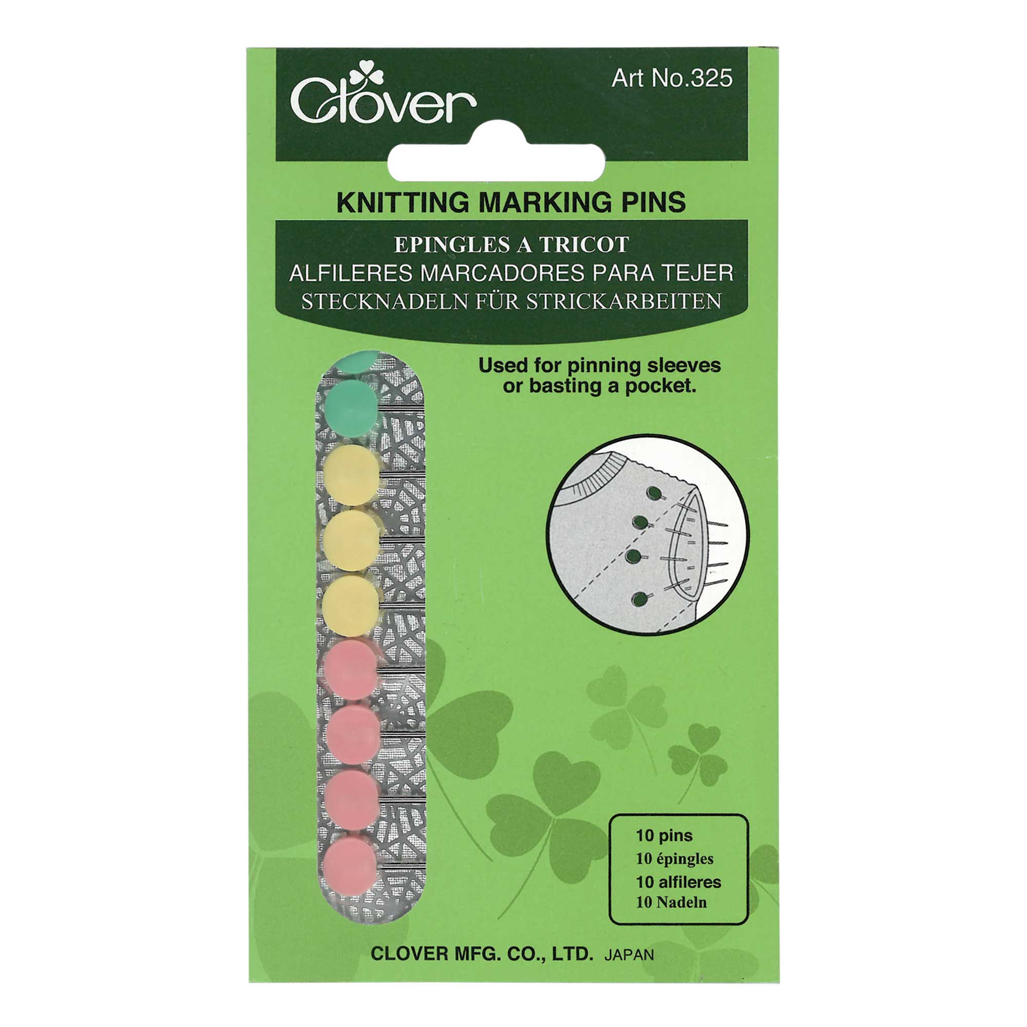 Knitting Marking Pins, Clover – ONE HOOK TWO NEEDLES