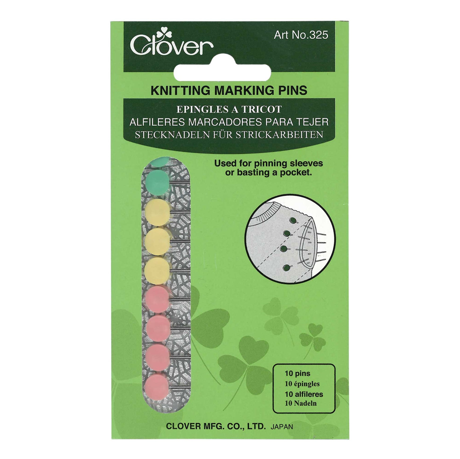 Knitting Marking Pins, Clover