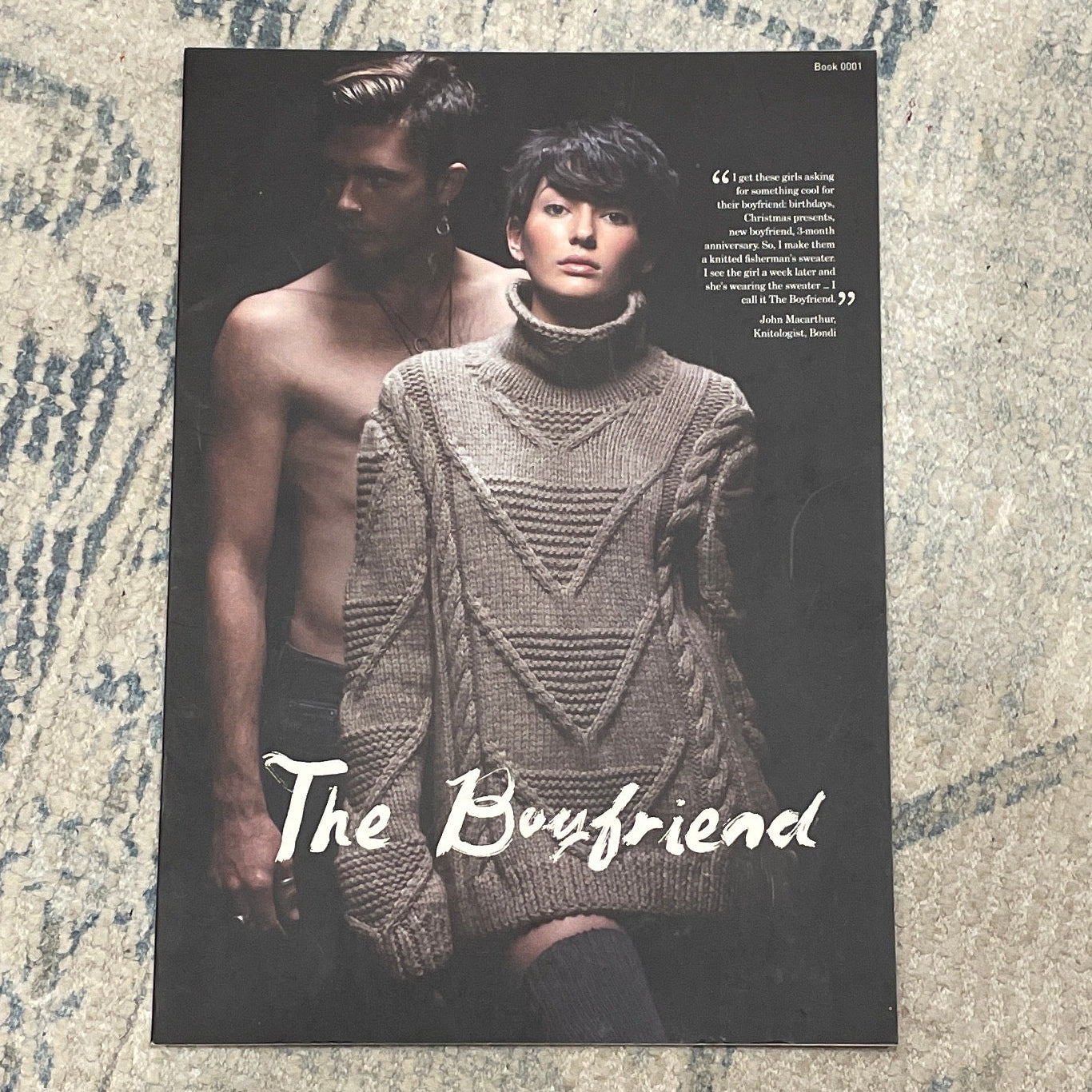  'The Boyfriend' on a textured floor.