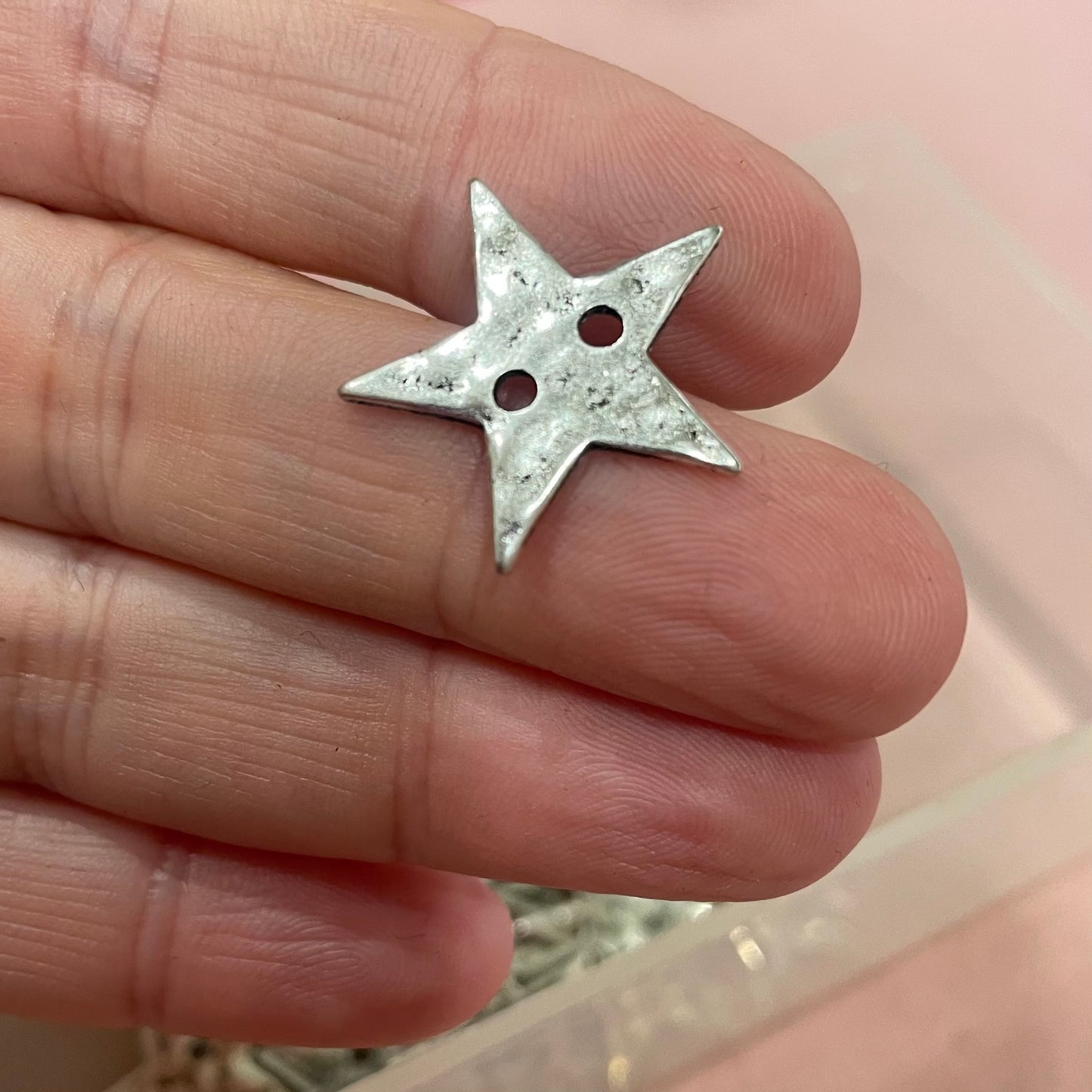 Button, Star Metal, 20mm