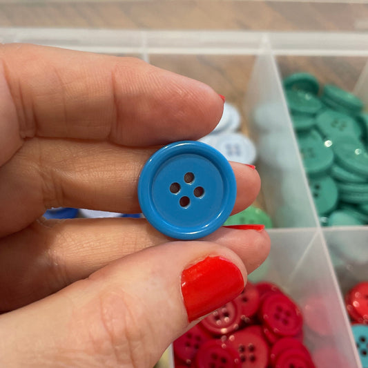 Button, Blue Ridge Acrylic, 20mm