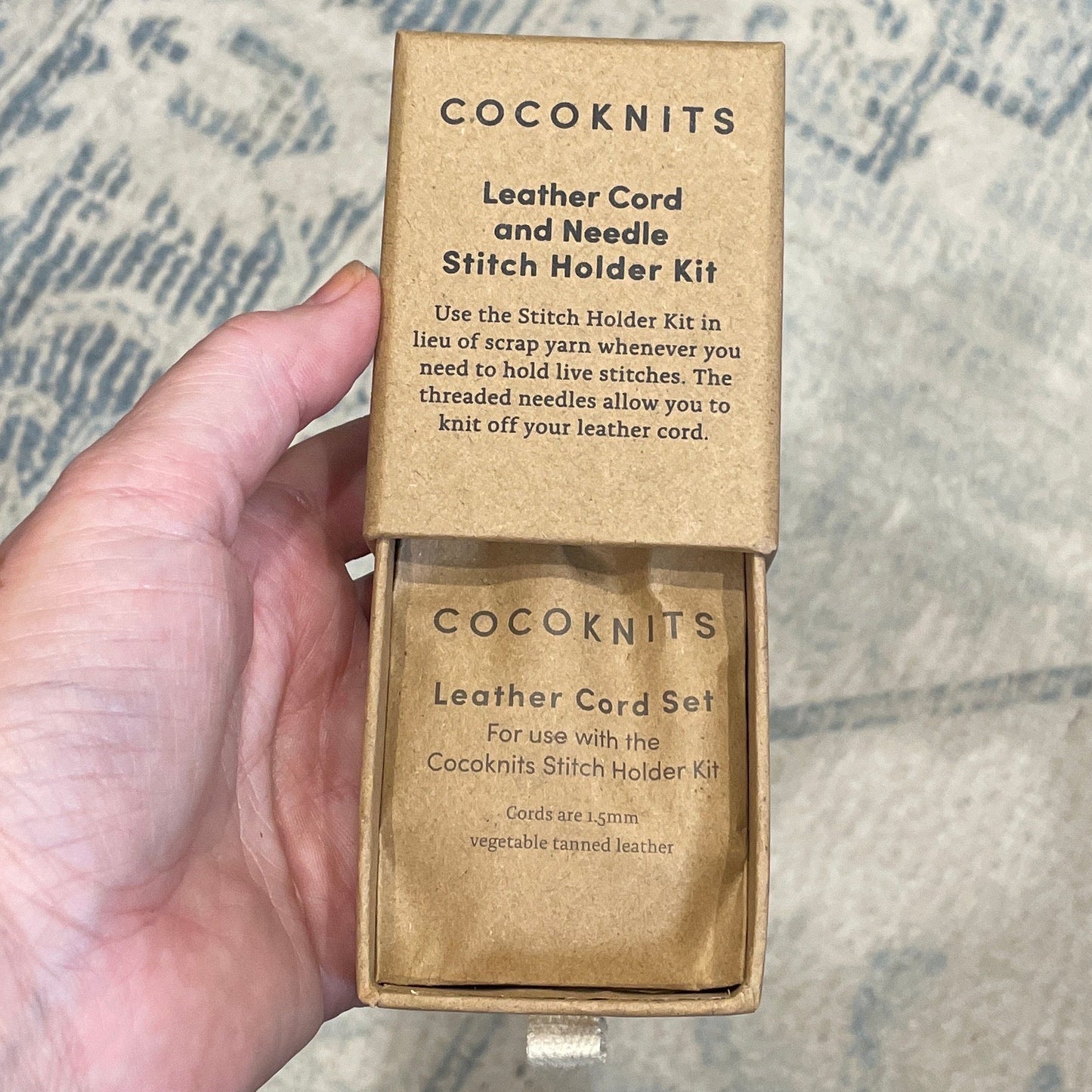 Cocoknits Leather Cord and Needle Stitch Holder Kit
