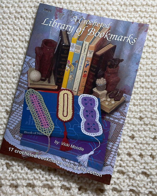 A Crochet Library of Bookmarks, Crochet Pattern Book