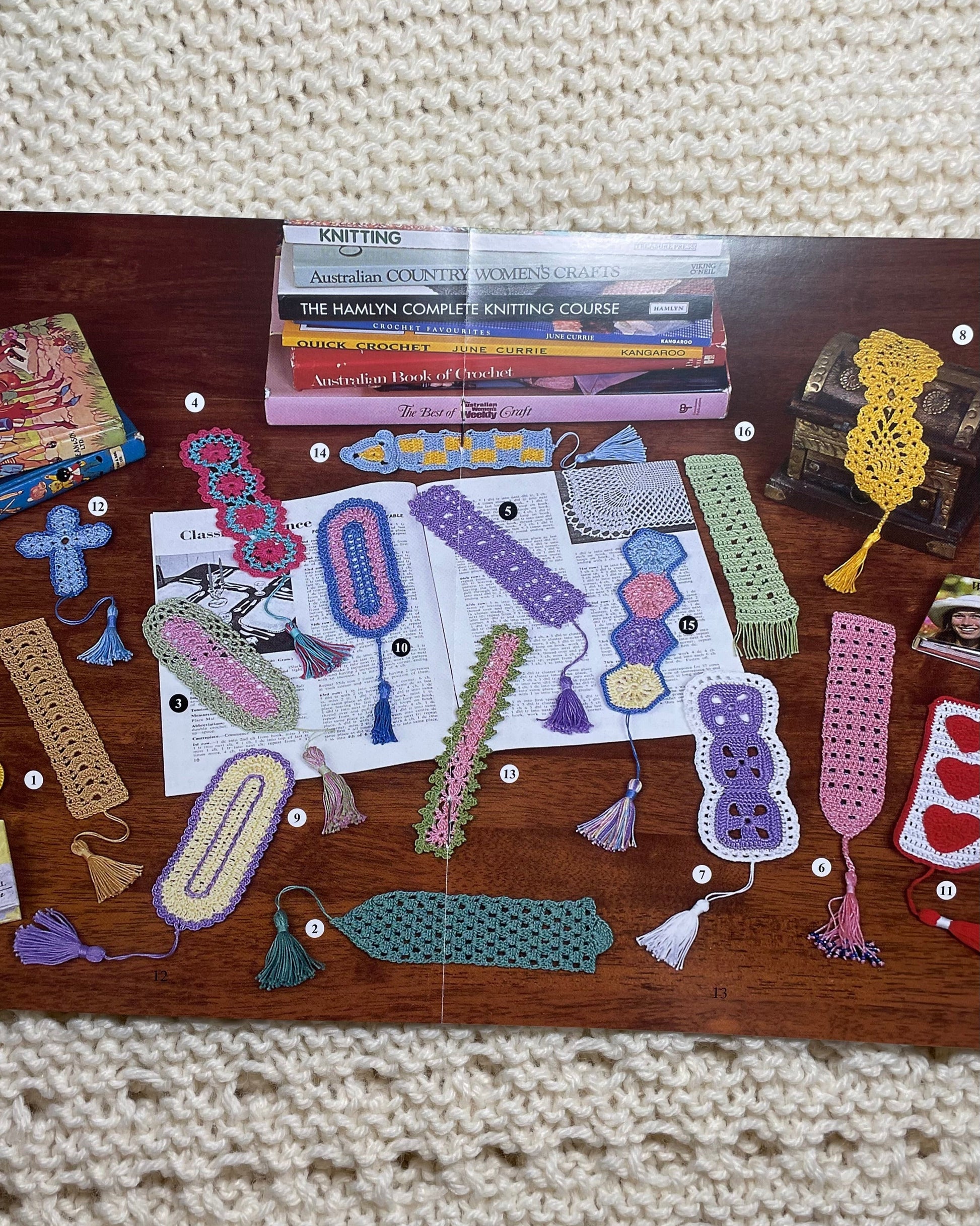 A Crochet Library of Bookmarks, Crochet Pattern Book