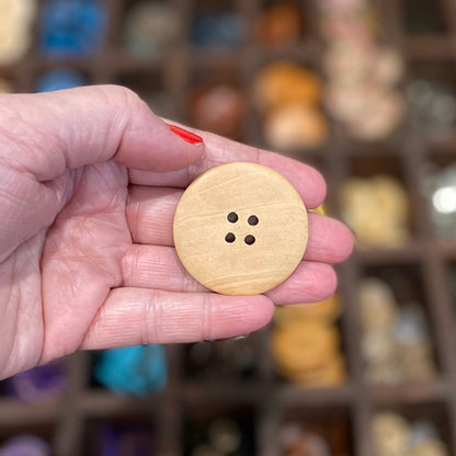 Button, Birds from a Feather Pear Wood, 40mm