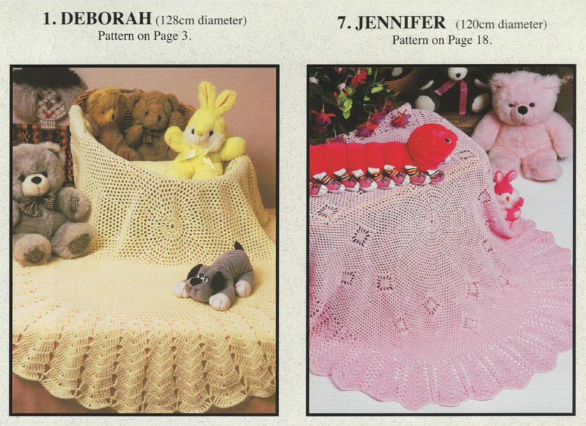 Baby's Crocheted Rugs and Shawls, Crochet Pattern Book