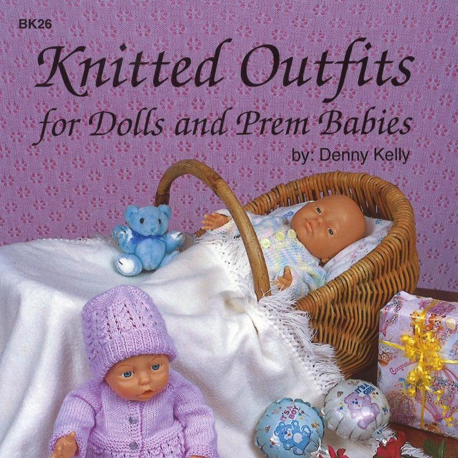 Knitted Outfits for Dolls and Prem Babies, Knitting Pattern Book