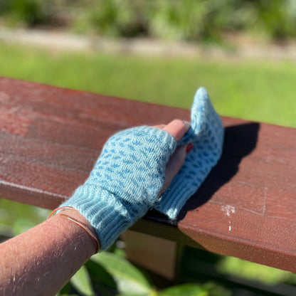 Bilberry Fingerless Mitts, Ladies