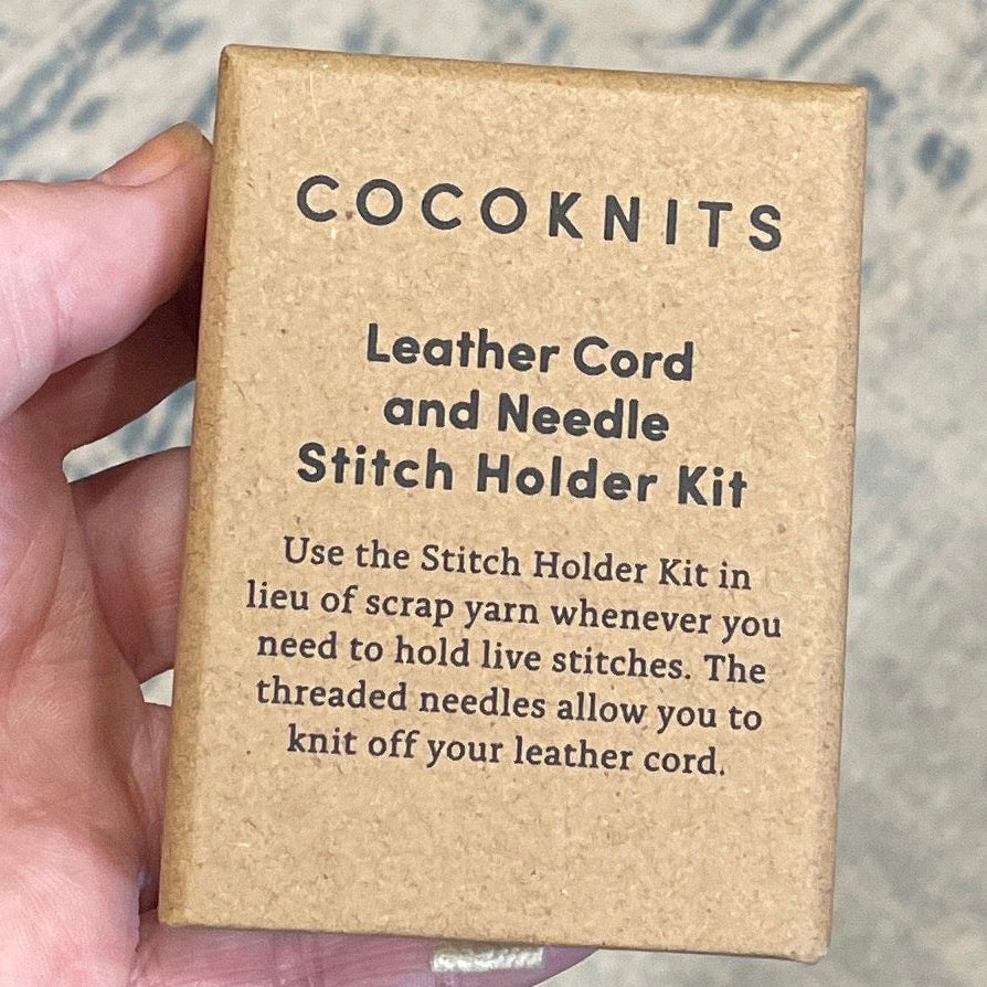 Cocoknits Leather Cord and Needle Stitch Holder Kit
