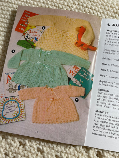 Crochet Matinee Jackets, Crochet Pattern book