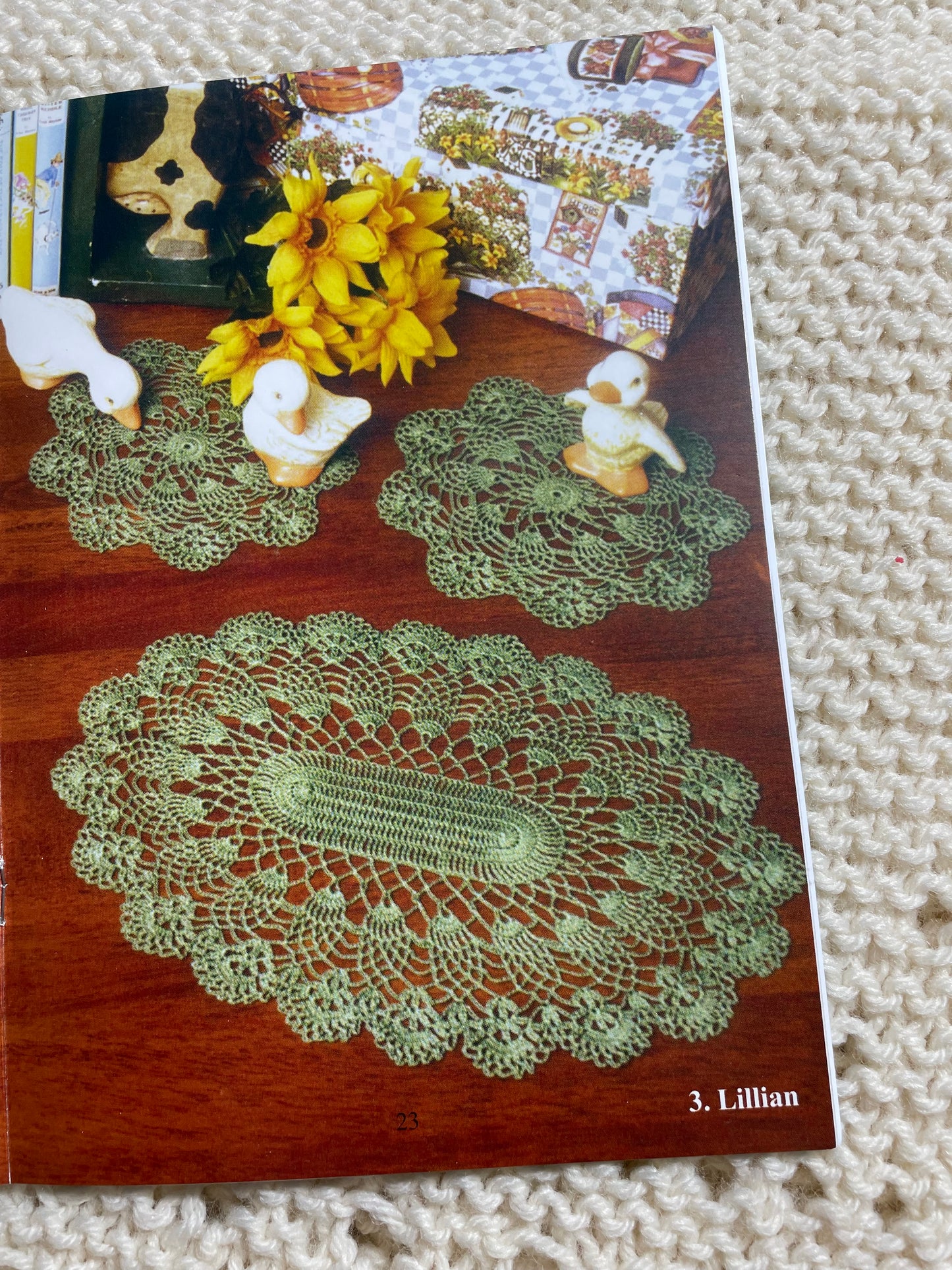 Crocheted Three Piece Sets, Crochet Pattern Book