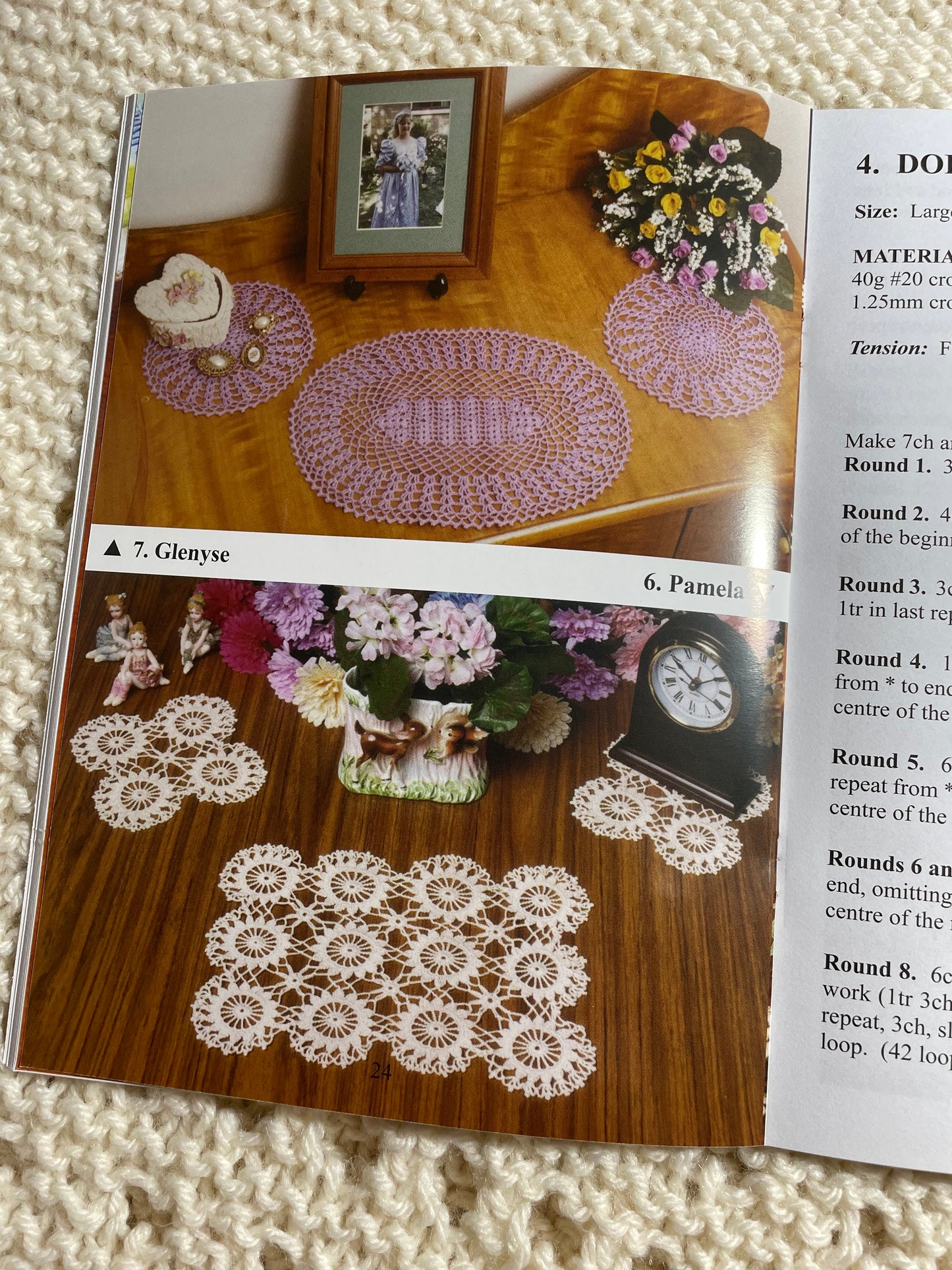 Crocheted Three Piece Sets, Crochet Pattern Book