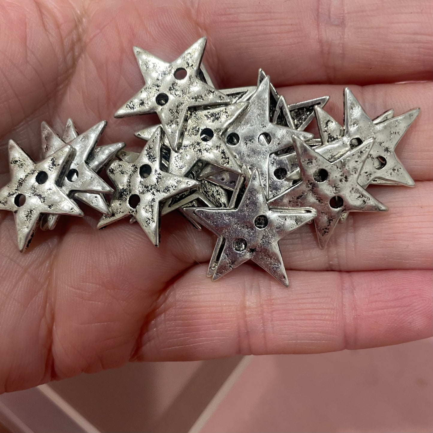 Button, Star Metal, 20mm