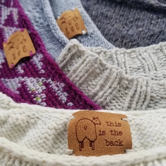 Faux Suede "Backside" Tag Set
