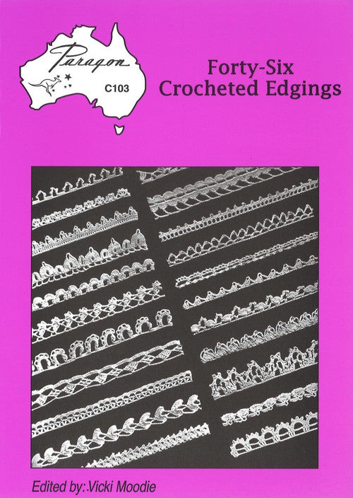 Forty-Six Crocheted Edgings, Crochet Pattern Book