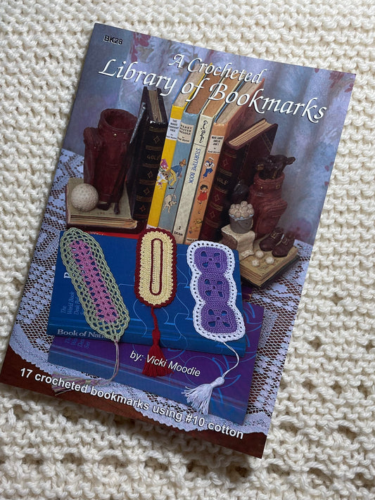 A Crochet Library of Bookmarks, Crochet Pattern Book