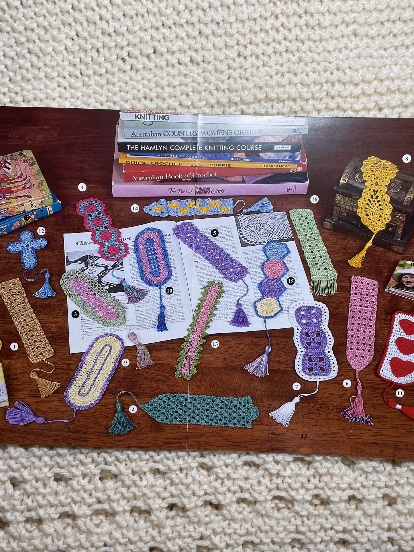 A Crochet Library of Bookmarks, Crochet Pattern Book