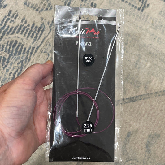Nova Fixed Circular Needles, 2.25mm / 80cm by KnitPro