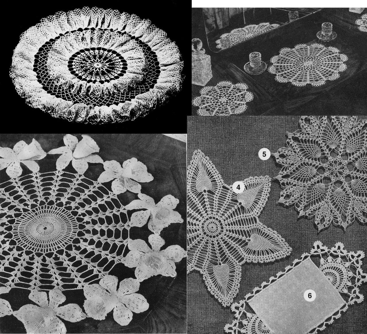 Attractive Doilies, Crochet Pattern Book