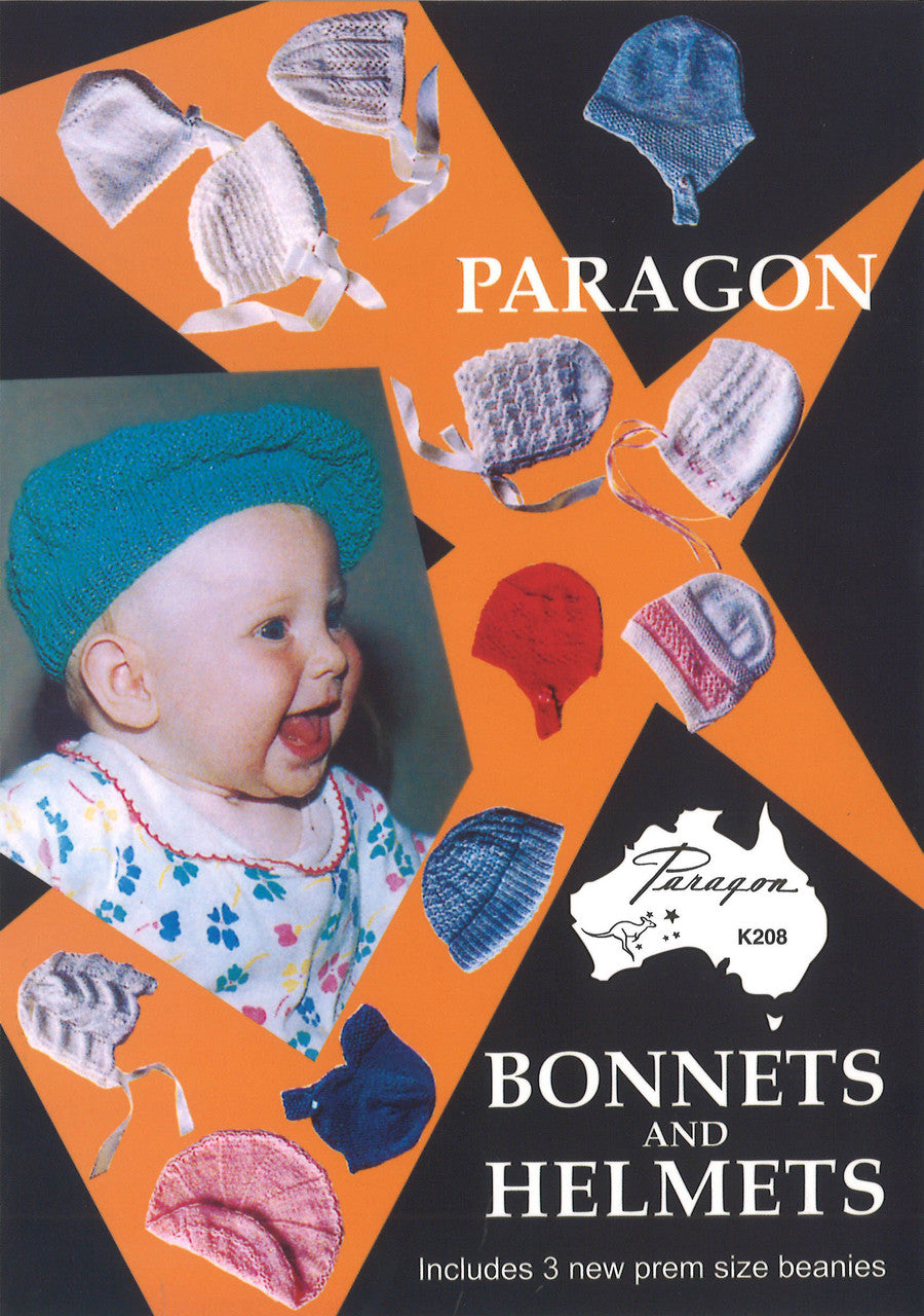 Bonnets and Helmets, Knitting Pattern Book