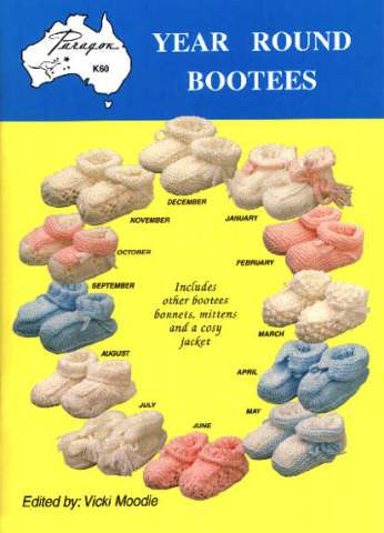 Year Round Bootees, Knitting Pattern Book