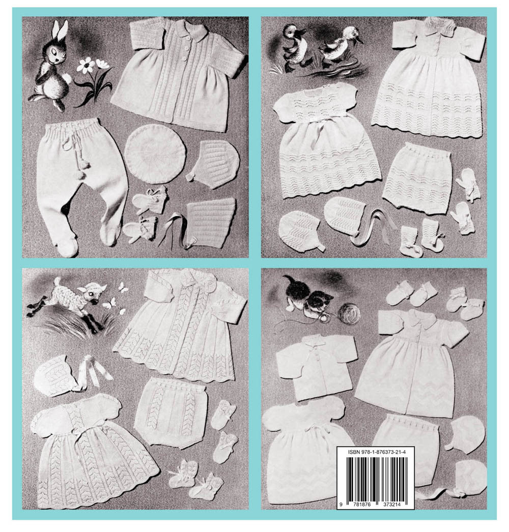 4 Layettes, Shawl and Reversible Pram Cover, Knitting Pattern Book