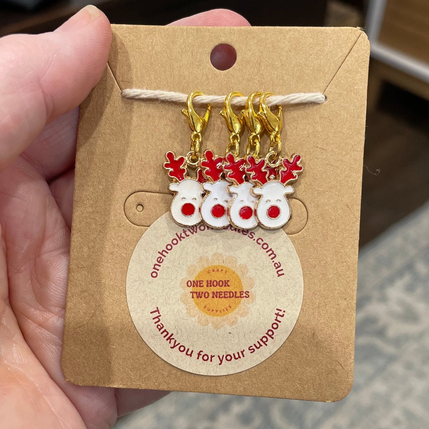 Christmas Stitch Markers, Choose your own!